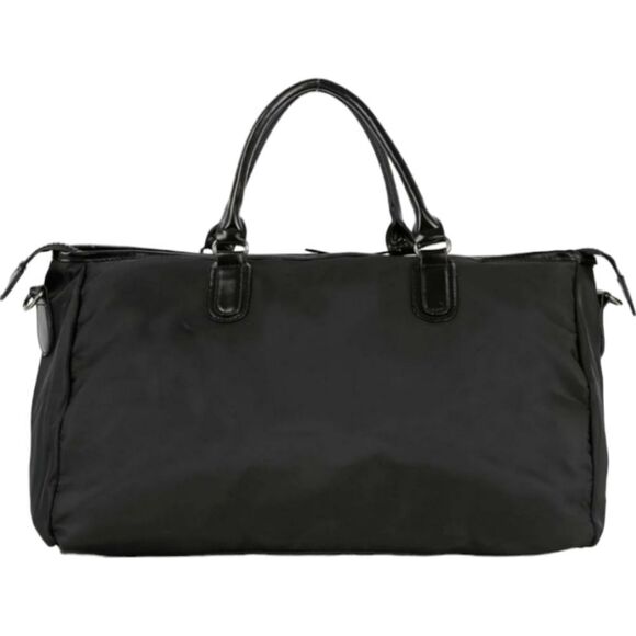 SALE LAST 1 Black Duffel Bag Rhinestone Bling Accented Travel Gym Bag Activewear - Picture 7 of 11